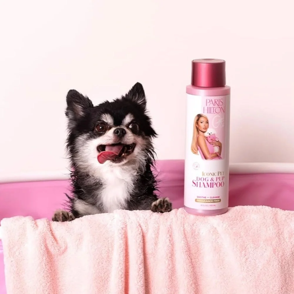 Paris Hilton (2) Iconic Pet Dog & Pup Shampoo - Soothe & Fragrance Free, NEW